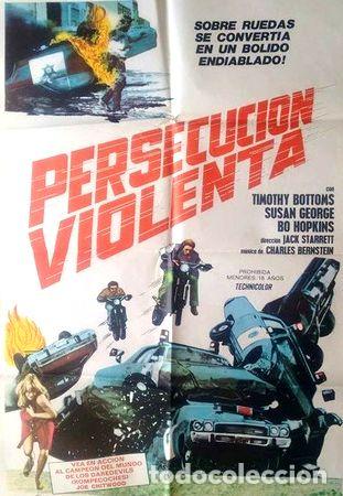 M&eacute;dailles th&eacute;matiques: antiguo afiche poster original d cine persecucion violenta