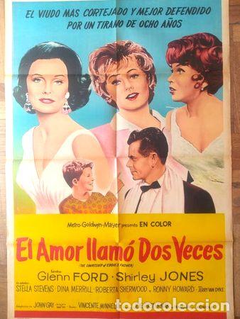Thematische Medaillen: antiguo afiche original de cine el amor llamo dos veces