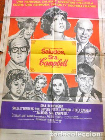 Thematische Medaillen: afiche de pelicula saludos sra campbell