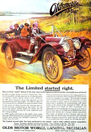 Thematische Medaillen: poster oldsmobile 14th year 1912 steven duryea 1916