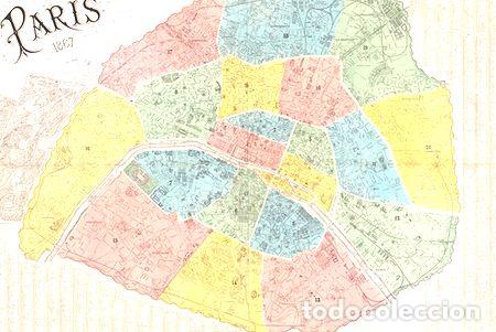 Thematische Medaillen: laminas mapas ciudades antiguo vintage 30x50cm