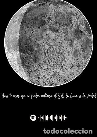 Medallas tem&aacute;ticas: mapa lunar digital con cancion de spotify - Foto 1