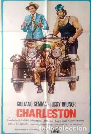 M&eacute;dailles th&eacute;matiques: antiguo afiche poster original de cine charleston