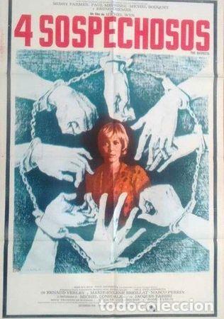 M&eacute;dailles th&eacute;matiques: antiguo afiche original de cine 4 sospechosos