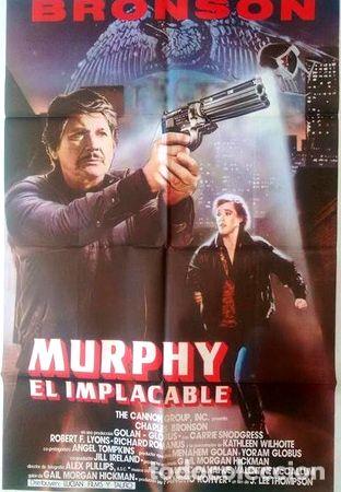 M&eacute;dailles th&eacute;matiques: antiguo afiche poster original de cine murphy el implacable