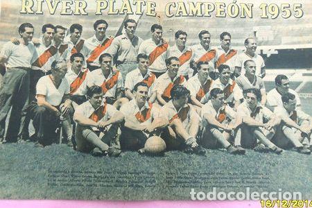 M&eacute;dailles th&eacute;matiques: antigua lamina central mundo deportivo river p campeon 1955