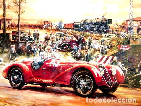 M&eacute;dailles th&eacute;matiques: lamina poster alfa romeo en carrera 9v 15 01