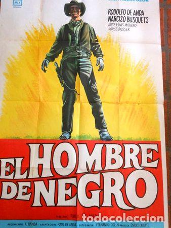 Thematische Medaillen: afiche de pelicula el hombre de negro