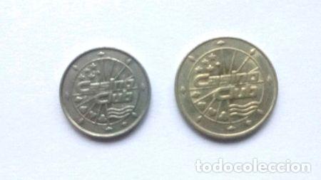 Thematische Medaillen: ficha casino club chica y grande sin circular lote x 2