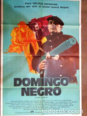 M&eacute;dailles th&eacute;matiques: antiguo afiche poster original de cine domingo negro