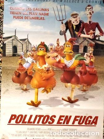 Medalhas tem&aacute;ticas: afiche original pollitos en fuga peter lord nick parck