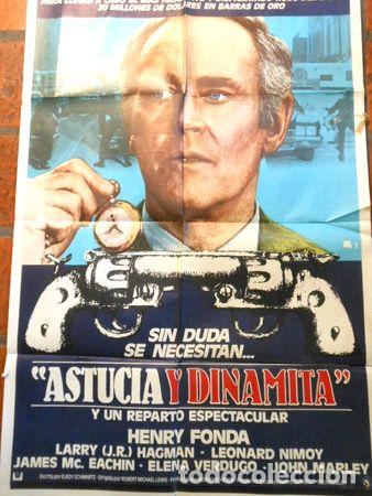 M&eacute;dailles th&eacute;matiques: afiche de cine astucia y dinamita