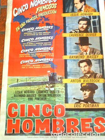Thematische Medaillen: afiche de pelicula cinco hombres