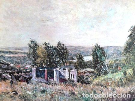 Thematische Medaillen: reproduccion italiana paesaggio 50x70 a sisley