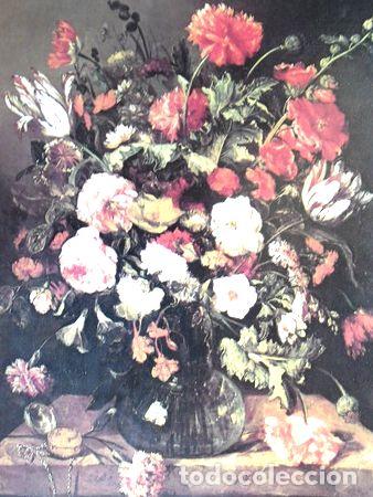 Thematische Medaillen: reproduccion italiana jarron de flores breughel 70x50