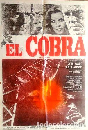 M&eacute;dailles th&eacute;matiques: antiguo afiche poster original de cine el cobra