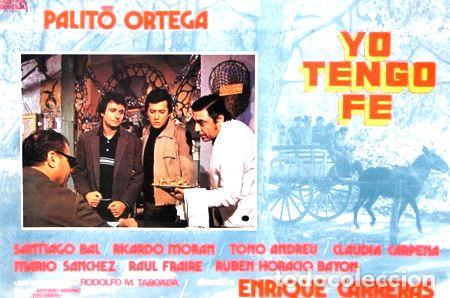M&eacute;dailles th&eacute;matiques: palito ortega yo tengo fe afiche cine 1974 cantina