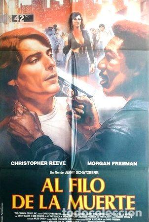 Thematische Medaillen: antiguo afiche original de cine al filo de la muerte
