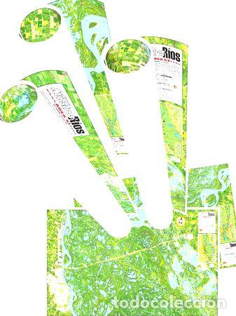 Thematische Medaillen: 3 mapas rio parana impresos lamina para enmarcar