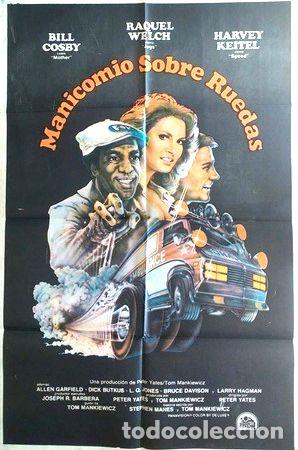 Thematische Medaillen: antiguo afiche poster original cine manicomio sobre ruedas
