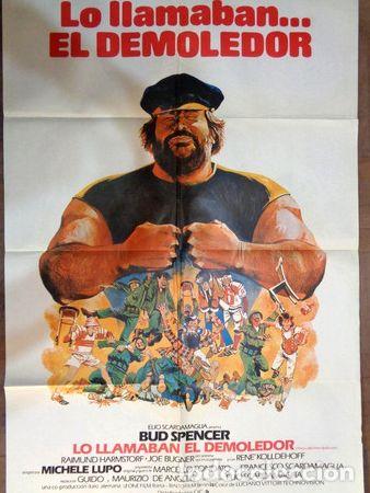 M&eacute;dailles th&eacute;matiques: antiguo afiche original de cine lo llamaban el demoledor
