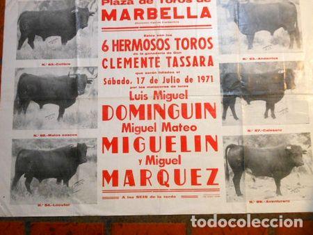 M&eacute;dailles th&eacute;matiques: afiche plaza de toros marbella luis m dominguin med 64x90cm
