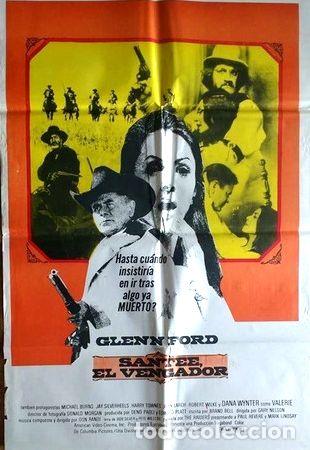M&eacute;dailles th&eacute;matiques: antiguo afiche poster original d cine santee el vengador
