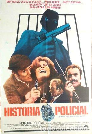 M&eacute;dailles th&eacute;matiques: antiguo afiche original de cine historia policial