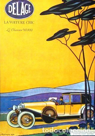 M&eacute;dailles th&eacute;matiques: poster delage 1920 y poaster white sixteen valve 1917