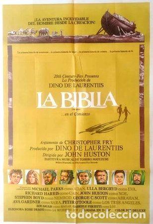 Thematische Medaillen: antiguo afiche poster original de cine la biblia