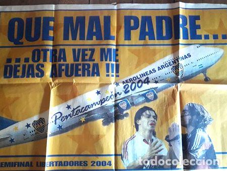 Thematische Medaillen: boca elimina a river copa 2004 afiche callejero 70 x 108 cm