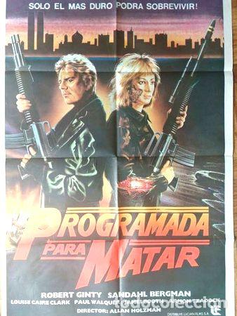 Medallas tem&aacute;ticas: antiguo afiche poster original d cine programada para matar - Foto 1