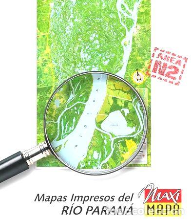 Thematische Medaillen: rio parana mapa satelital area n2 km 700 770 impreso