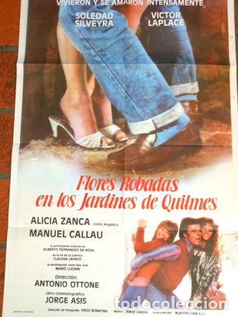 Medalhas tem&aacute;ticas: afiche de cine flores robadas en los jardines de quilmes