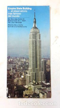 Medalhas tem&aacute;ticas: empire state folleto original 1500