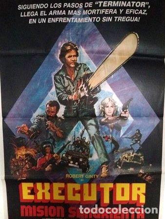 Medallas tem&aacute;ticas: antiguo afiche poster original de cine executor - Foto 1