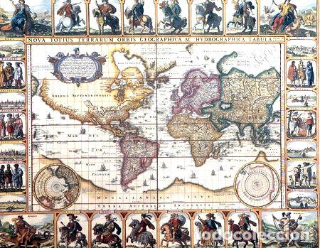 Thematische Medaillen: piscator nova totium terrarum orbis geo hydr mapas antiguos