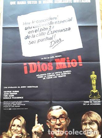 Medaglie tematiche: afiche cine dios mio george burns la comedia mas divertida