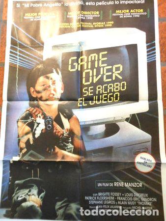 Medallas tem&aacute;ticas: afiche de cine game over cod 197 - Foto 1