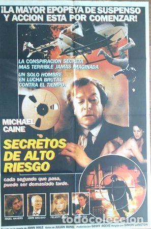Medaglie tematiche: antiguo afiche original d cine secretos de alto riesgo