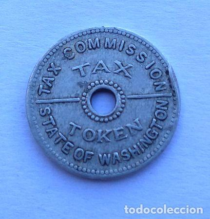 M&eacute;dailles th&eacute;matiques: tax token usa washington