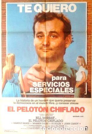 M&eacute;dailles th&eacute;matiques: antiguo afiche poster original de cine el peloton chiflado