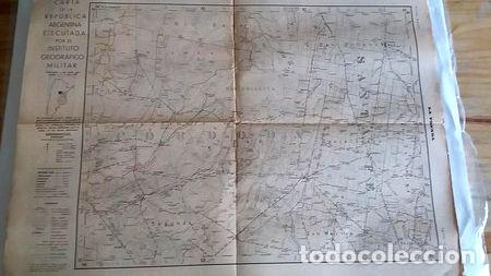 M&eacute;dailles th&eacute;matiques: mapa instgeogmilitar diario la prensa 18 agosto 1932