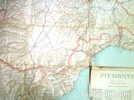 Medallas tem&aacute;ticas: mapa de piemonte del ano 1961 - Foto 1