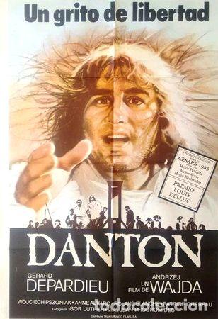 M&eacute;dailles th&eacute;matiques: antiguo afiche poster original de cine danton