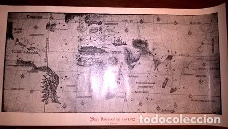 M&eacute;dailles th&eacute;matiques: lamina mapa universal 1502 cautino reprod carlos sanz