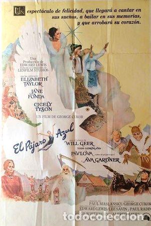 M&eacute;dailles th&eacute;matiques: antiguo afiche poster original de cine el pajaro azul