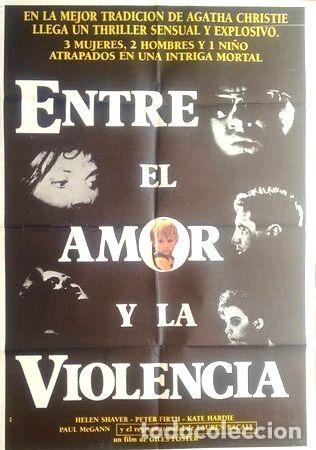 M&eacute;dailles th&eacute;matiques: antiguo afiche original cine entre el amor y la violencia