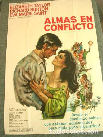M&eacute;dailles th&eacute;matiques: afiche de cine almas en conflicto 1965 taylor burton