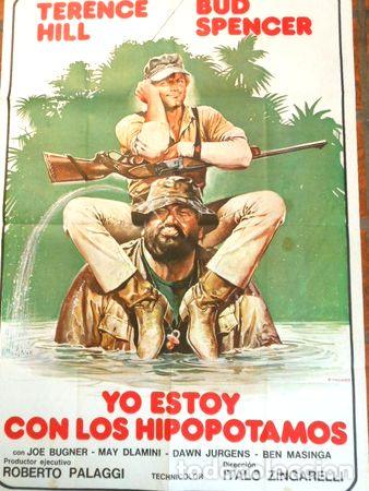 Medallas tem&aacute;ticas: afiche de cine yo estoy con los hipopotamos cod144 - Foto 1